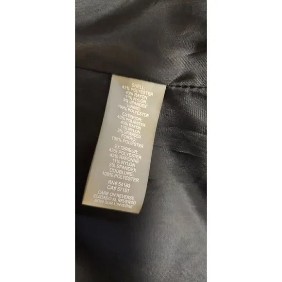 Calvin Klein Houndstooth Black/White Single Breasted Open Blazer Jacket 18W - Picture 9 of 9